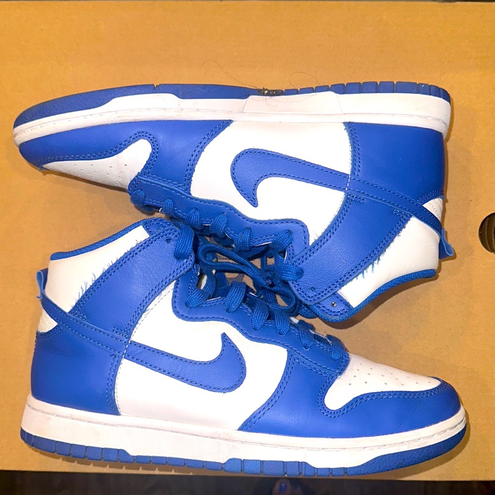 Royal blue Nike dunk high